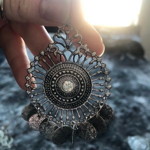 Bohemian silver earrings